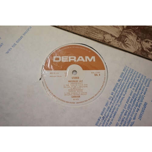 142 - Vinyl - Caravan Waterloo Lily (Deram SDL 8) Brown and white Deram label, Stereo.  Sleeve has name wr... 