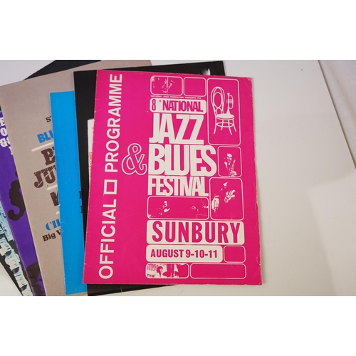 150 - Memorabilia - Collection of 7 blues concert programmes plus a book 'Travelling With The Blues'.  The... 