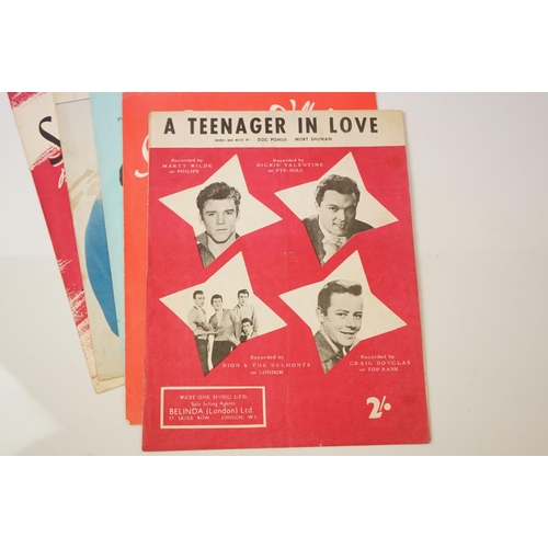 151 - Memorabilia - Sheet music from the 50's & 60's to include Donna, You My Love, A Teenager In Love, Sc... 