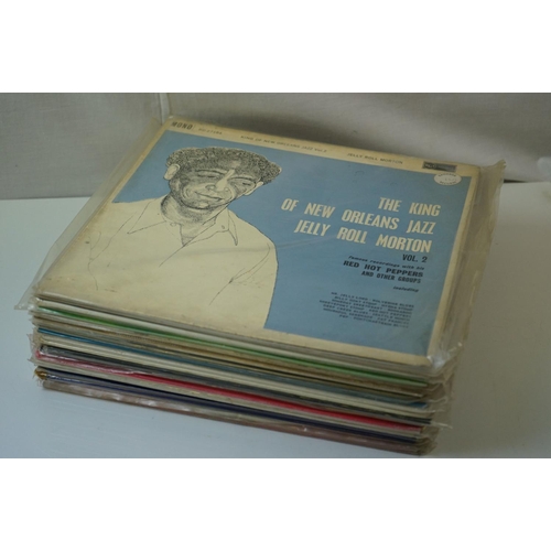 162 - Vinyl - Jazz collection of approx 20 LP's to include Jelly Roll Morton, Thelonious Monk, Albert Simm... 