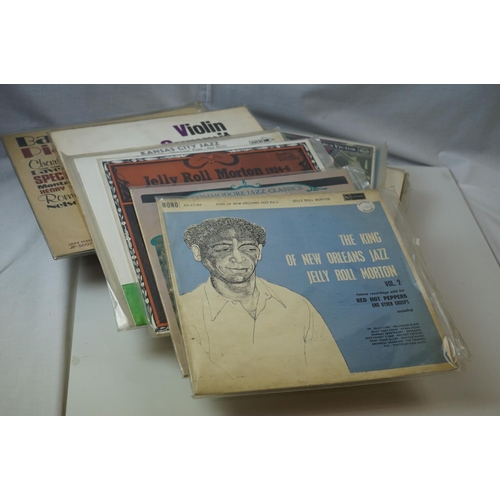 162 - Vinyl - Jazz collection of approx 20 LP's to include Jelly Roll Morton, Thelonious Monk, Albert Simm... 