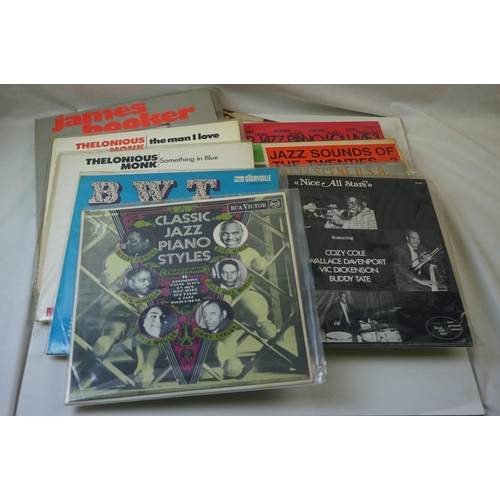 162 - Vinyl - Jazz collection of approx 20 LP's to include Jelly Roll Morton, Thelonious Monk, Albert Simm... 