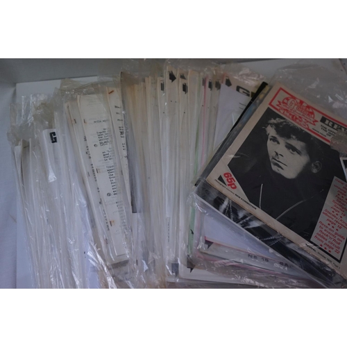 169 - Memorabilia - Gene Vincent large box of various memorabilia to include fan club magazines, newspaper... 