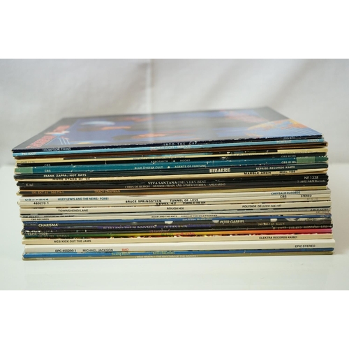 179 - Vinyl - Rock & Pop collection of approx 25 LP's to include Santana, Huey Lewis, Bruce Springsteen, L... 