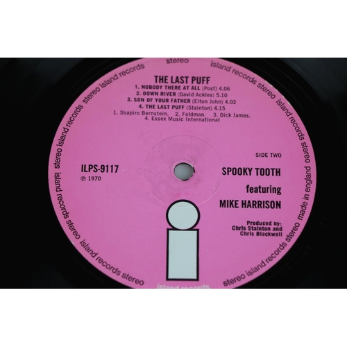 18 - Vinyl - Spooky Tooth The Last Puff (ILPS 9117) pink Island label.  Sleeve & Vinyl VG+