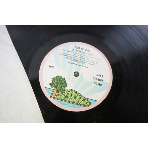 187 - Vinyl - Free 3 LP's to include Tons Of Sobs (ILPS 9089) pink rim Island label, Fire and Water (ILPS ... 