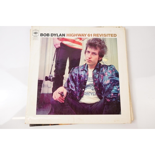 212 - Vinyl - Folk collection of 7 LP's to include from Bob Dylan Bringing It All Back Home, Highway 61 Re... 