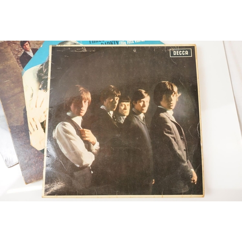 213 - Vinyl - The Rollings Stones 2 LP's to include Self Titled (LK 4605) mono sleeve VG- Vinyl GD needs p... 