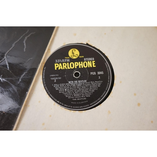 218 - Vinyl - The Beatles 4 LP's to include With The Beatles x 2 Stereo (PCS 3045) Parlophone Co Ltd plus ... 