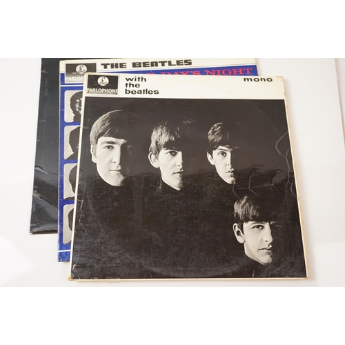 218 - Vinyl - The Beatles 4 LP's to include With The Beatles x 2 Stereo (PCS 3045) Parlophone Co Ltd plus ... 