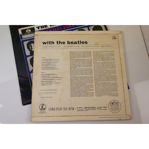 218 - Vinyl - The Beatles 4 LP's to include With The Beatles x 2 Stereo (PCS 3045) Parlophone Co Ltd plus ... 