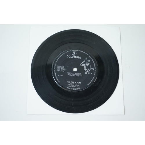 232 - Vinyl - Pink Floyd See Emily Play / Scarecrow (Columbia DS 8214) solid centre, Sold In UK to label. ... 