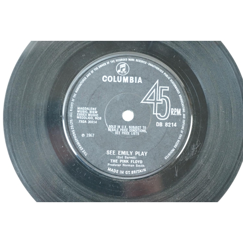 232 - Vinyl - Pink Floyd See Emily Play / Scarecrow (Columbia DS 8214) solid centre, Sold In UK to label. ... 