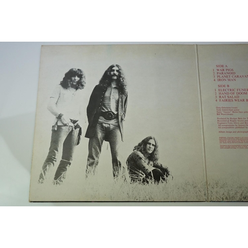 243 - Vinyl - Black Sabbath 2 LP's to include Paranoid (Vertigo 6360 011) no Jim Simpson credit, gatefold ... 