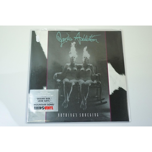 249 - Vinyl - 4 reissue LP's to include Janes Addiction Nothings Shocking (Rhino Vinyl 180g 812279884), So... 