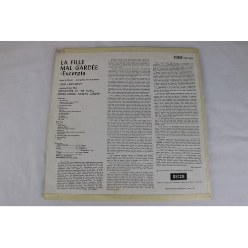 306 - .   CLASSICAL STEREO ED1 LP - DECCA SXL 2313 WBg ED1 “ORIGINAL RECORDING BY” LABELS, Herold Lanchber... 