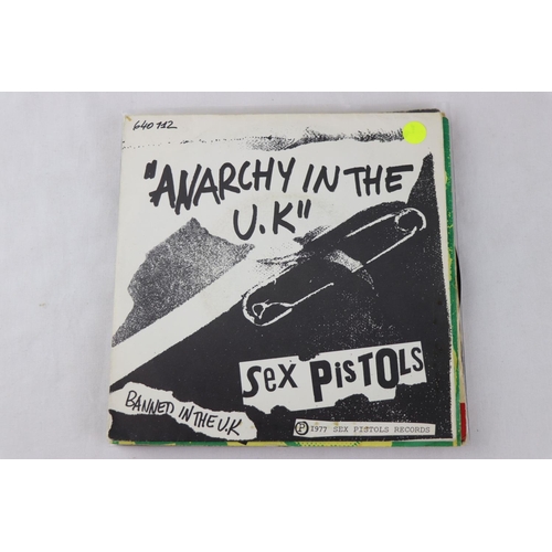 307 - PUNK - SEX PISTOLS - PACK OF 7 ORIGINAL PRESSING SINGLES. 1. GOD SAVE THE QUEEN, 1977 VIRGIN RECORDS... 