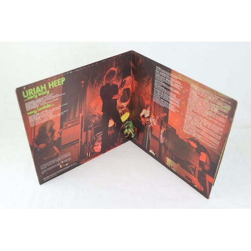 31 - Vinyl - Uriah Heep very 'eavy, very 'umble (Vertigo 6360006) gatefold, Vertigo inner.  Sleeve & Viny... 