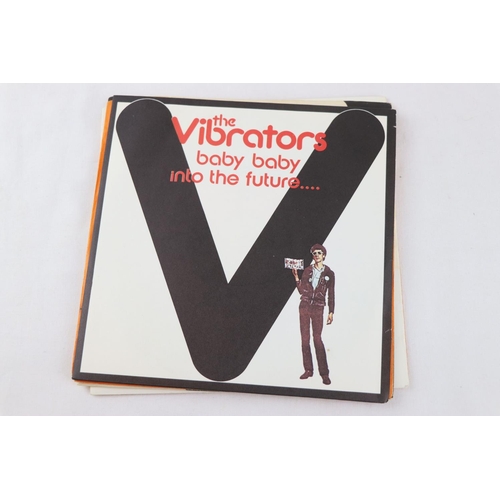 317 - PUNK - THE VIBRATORS / STARJETS - 9 UK 1977 -1978 PROMO SINGLES IN EPIC RECORDS, VIBRATORS - AUTOMAT... 