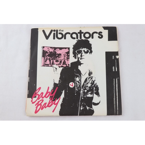 317 - PUNK - THE VIBRATORS / STARJETS - 9 UK 1977 -1978 PROMO SINGLES IN EPIC RECORDS, VIBRATORS - AUTOMAT... 