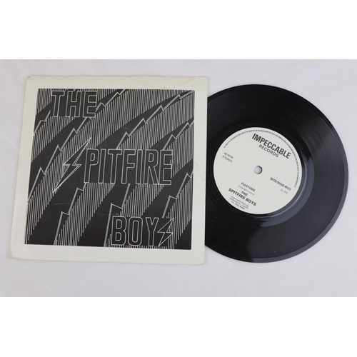 320 - PUNK - ORIGINAL UK 1ST PRESSING COPIES OF THE ONLY 2 SINGLES RELEASED BY “THE SPITFIRE BOYS” the leg... 