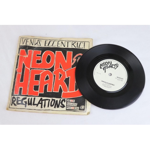 322 - PUNK - THE FIRST 2 SINGLES by THE NEON HEARTS from 1977 - 1979. 1. REGULATIONS (1977, UK 1ST PRESS, ... 