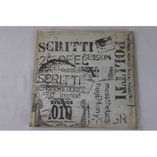 330 - DIY PUNK / POST PUNK - 3 EARLY HOME MADE SINGLES BY SCRITTI POLITTI.  1. SKANK BLOC BOLOGNA (1978 UK... 