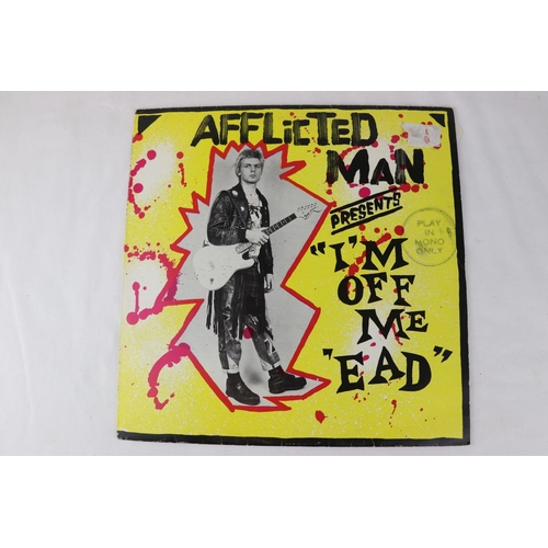 333 - PUNK - AFFLICTED / AFFLICTED MAN - 2 RARE PRIVATE PRESSING ORIGINAL SINGLES + ORIGINAL ALBUM.  1. AF... 