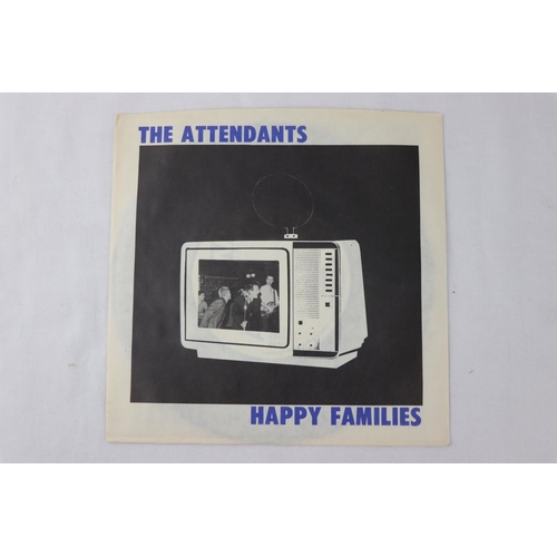 341 - PUNK / POWER POP - THE ATTENDANTS - HAPPY FAMILIES (1980, UK 1ST PRESSING, B&W RECORDS), VINYL is MI... 