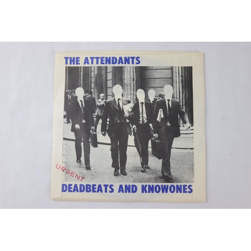 341 - PUNK / POWER POP - THE ATTENDANTS - HAPPY FAMILIES (1980, UK 1ST PRESSING, B&W RECORDS), VINYL is MI... 