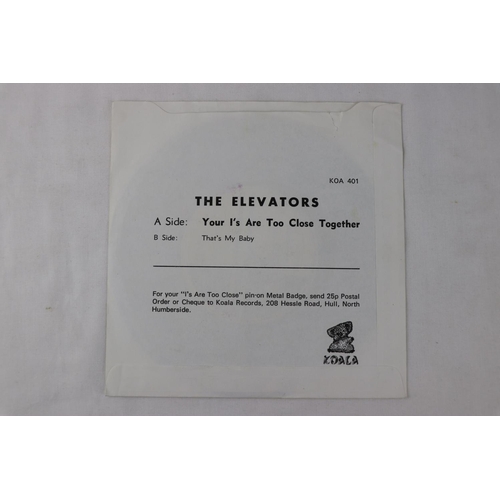 342 - PUNK / POWER POP - THE ELEVATORS - YOUR I’S ARE TOO CLOSE TOGETHER (1980 UK 1ST PRESSING, KOALA / EL... 