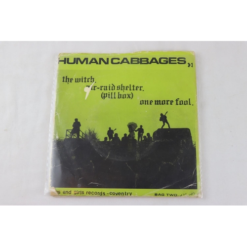 355 - .   DIY PUNK - 3 RARE UK 1980’S DIY PUNK / POST PUNK PRIVATE PRESSING SINGLES.  1.  HUMAN CABBAGES -... 