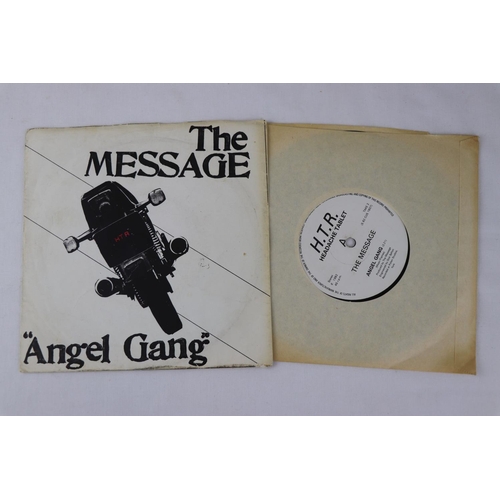 360 - DIY PUNK / POST PUNK - THE MESSAGE - ANGEL GANG / PENFRIEND IN SWEDEN (1982, UK 1ST PRESSING, HEADAC... 