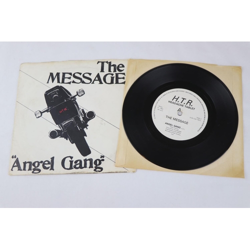 360 - DIY PUNK / POST PUNK - THE MESSAGE - ANGEL GANG / PENFRIEND IN SWEDEN (1982, UK 1ST PRESSING, HEADAC... 