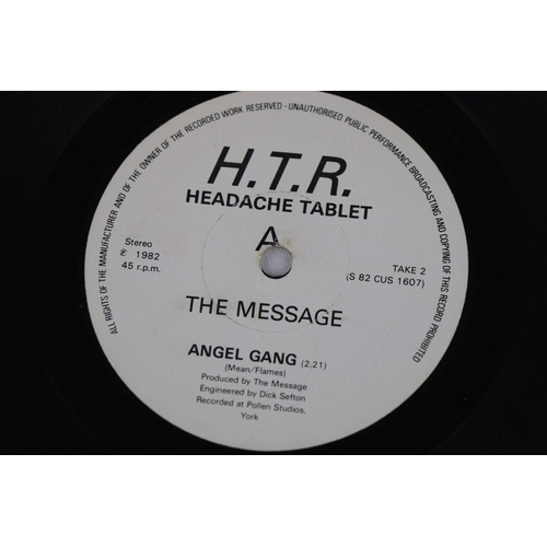 360 - DIY PUNK / POST PUNK - THE MESSAGE - ANGEL GANG / PENFRIEND IN SWEDEN (1982, UK 1ST PRESSING, HEADAC... 