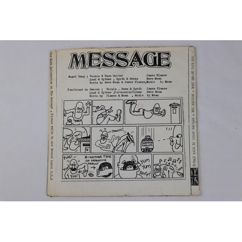 360 - DIY PUNK / POST PUNK - THE MESSAGE - ANGEL GANG / PENFRIEND IN SWEDEN (1982, UK 1ST PRESSING, HEADAC... 