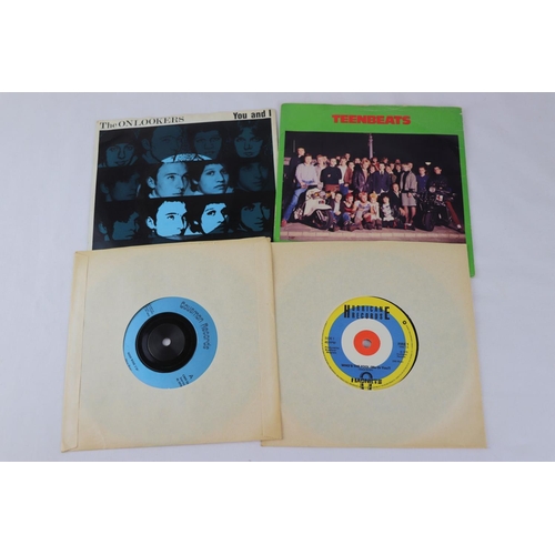 367 - MOD REVIVAL / PUNK - 4 RARE UK 1ST PRESSING MOD REVIVAL / PUNK SINGLES from 1979 - 1982.  1.  THE ON... 