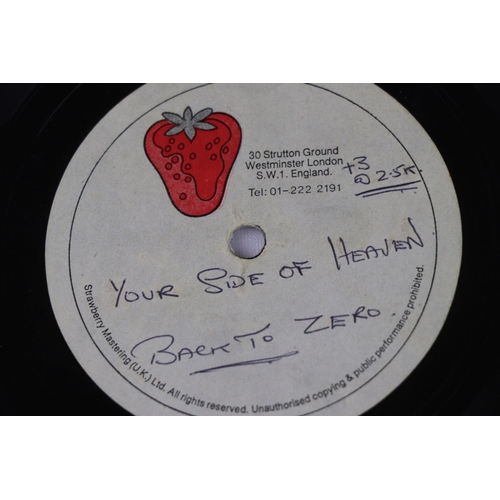 373 - MOD REVIVAL / PUNK ACETATE - BACK TO ZERO UK original 1979 DOUBLE SIDED DEMO ACETATE + SINGLE.   