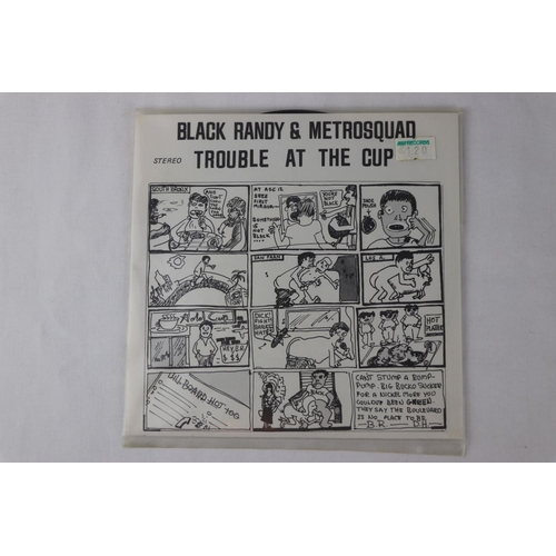 394 - U.S. PUNK SINGLES - 2 RARE US 1ST PRESSING PUNK 7” SINGLES.  1. BLACK RANDY & METROSQUAD - TROUBLE A... 