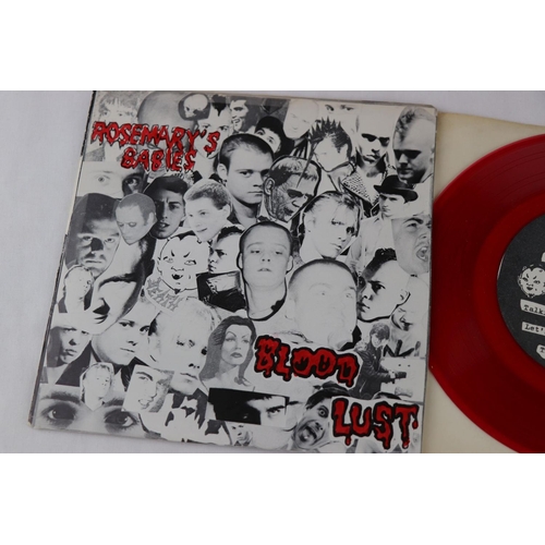 399 - U.S. HARDCORE PUNK - ROSEMARY’S BABIES - BLOOD LUST, 10 TRACKS 7” E.P.   An ORIGINAL U.S. 1ST PRESSI... 