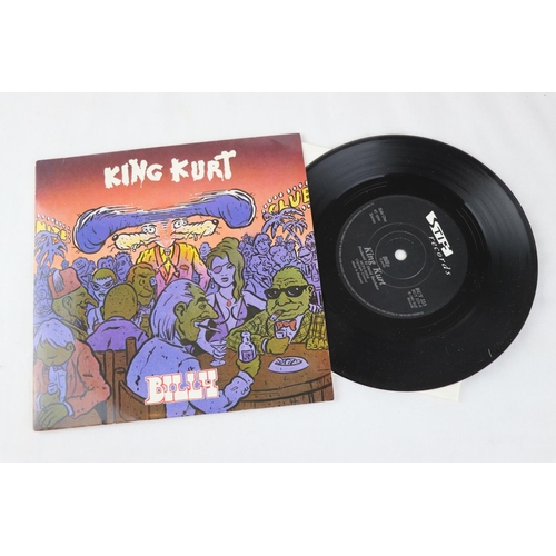 404 - PSYCHOBILLY / PUNKABILY - KING KURT - ZULU BEAT - This is the RARE UK 1ST EDITION ORANGE VINYL, HAND... 