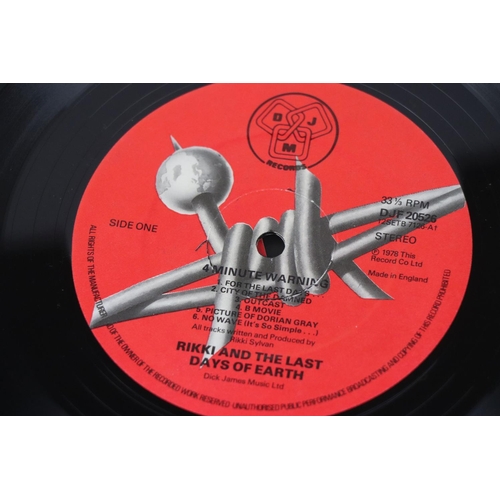 424 - PUNK / SYNTH PUNK NEW WAVE , TEST PRESSING ALBUM + OFFICIAL RELEASE - RIKKI AND THE LAST DAYS OF EAR... 