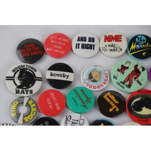 426 - PUNK / MOD REVIVAL ORIGINAL LATE 1970’S BADGES.  37 LATE 1970’S EARLY 1980’S ORIGINAL PUNK / MOD REV... 