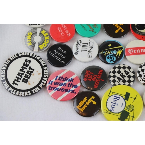 426 - PUNK / MOD REVIVAL ORIGINAL LATE 1970’S BADGES.  37 LATE 1970’S EARLY 1980’S ORIGINAL PUNK / MOD REV... 