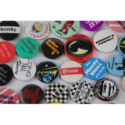 426 - PUNK / MOD REVIVAL ORIGINAL LATE 1970’S BADGES.  37 LATE 1970’S EARLY 1980’S ORIGINAL PUNK / MOD REV... 