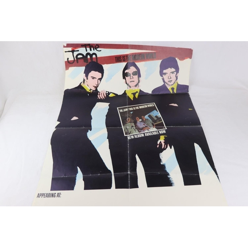 437 - MOD REVIVAL / PUNK PROMO POSTER - THE JAM “THIS IS THE MODERN WORLD” ORIGINAL ALBUM AND TOUR POSTER.... 