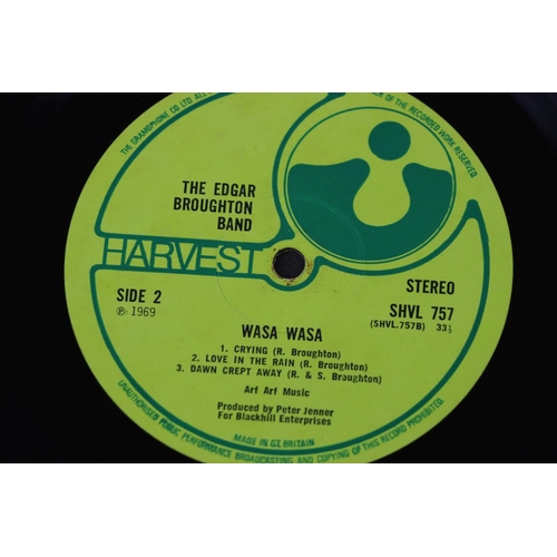 7 - Vinyl - Edgar Broughton Band Wasa Wasa (SHVL 757) no EMI on label or Sold In UK, Harvest advertising... 