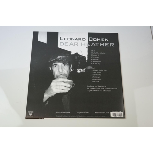 82 - Vinyl - Leonard Cohen 4 LP's to include Ten New Songs (MOVLP 033), Dear Heather (MOVLP 502), Greates... 