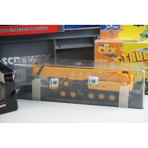 41 - 22 X Boxed, carded and cased diecast construction and emergency services models to include 7 x Tesco... 