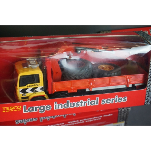 41 - 22 X Boxed, carded and cased diecast construction and emergency services models to include 7 x Tesco... 